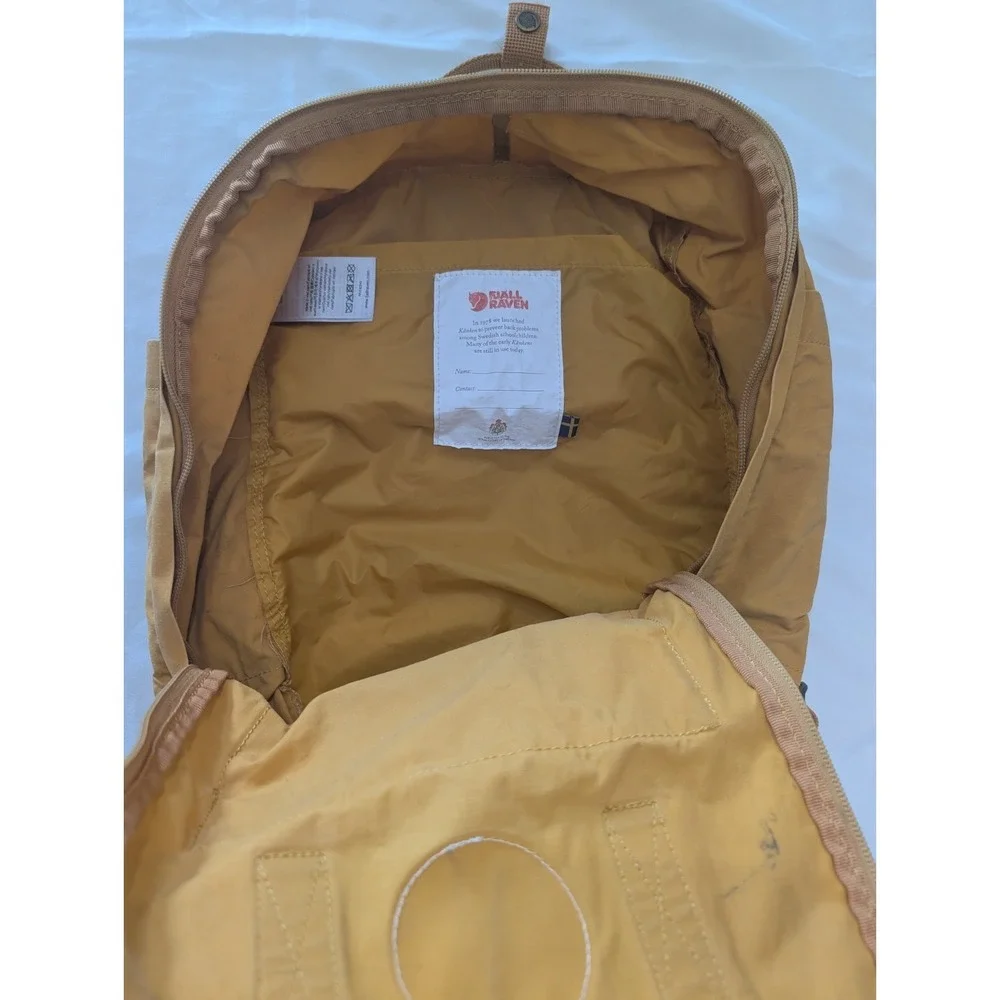 Fjallraven Kanken Ochre Yellow Classic Backpack Daypack Bookbag 23510 Style